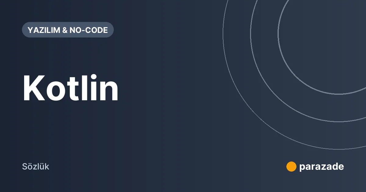 Kotlin nedir?