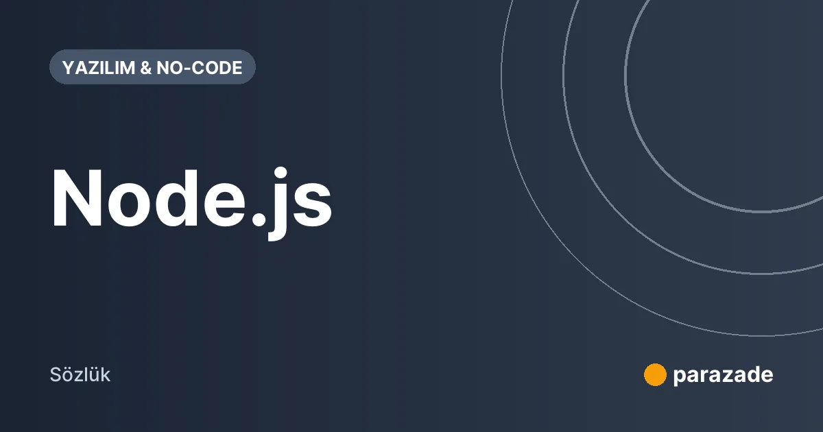 Node.js nedir?