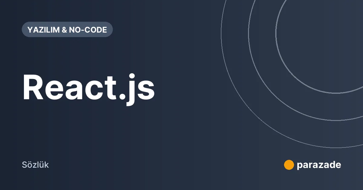 React.js nedir?