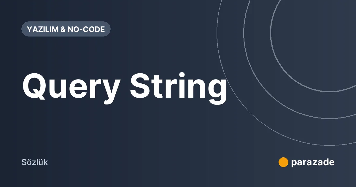 Query String nedir?