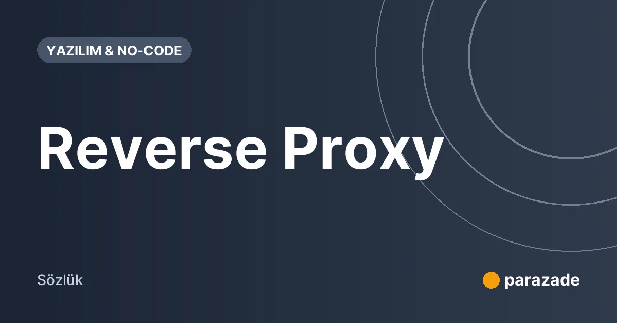 Reverse Proxy nedir?