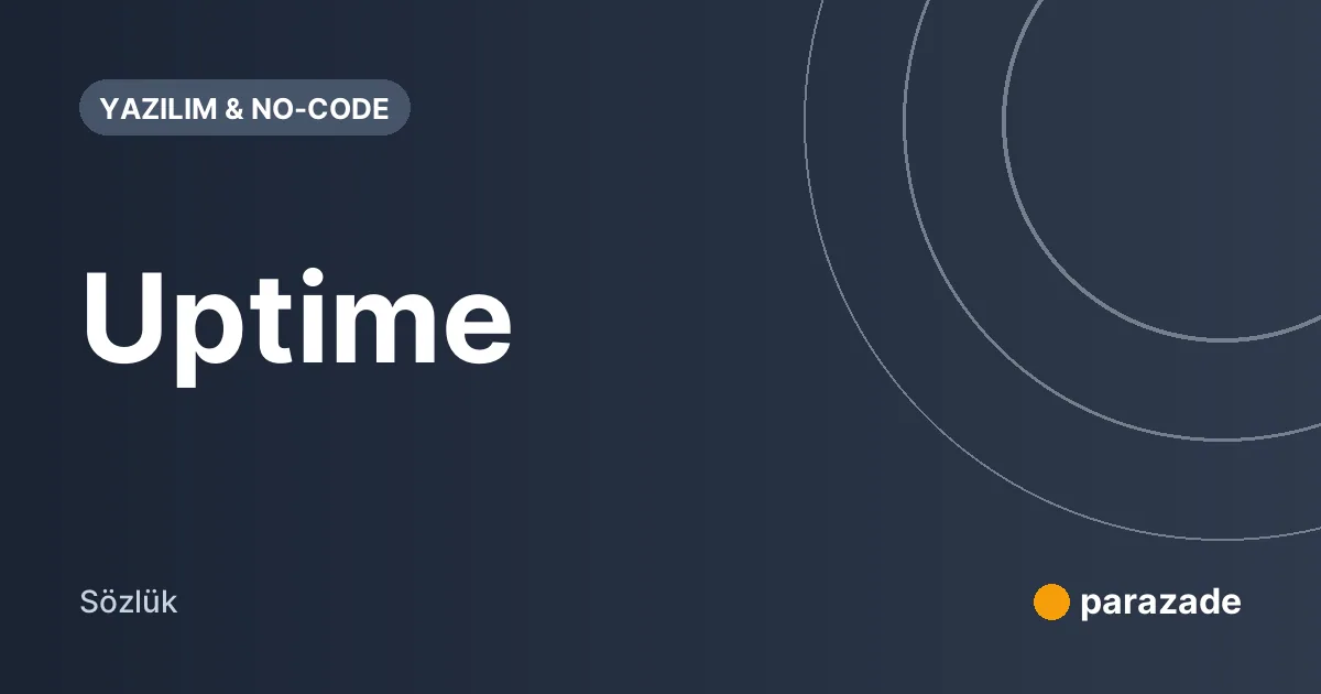 Uptime nedir?