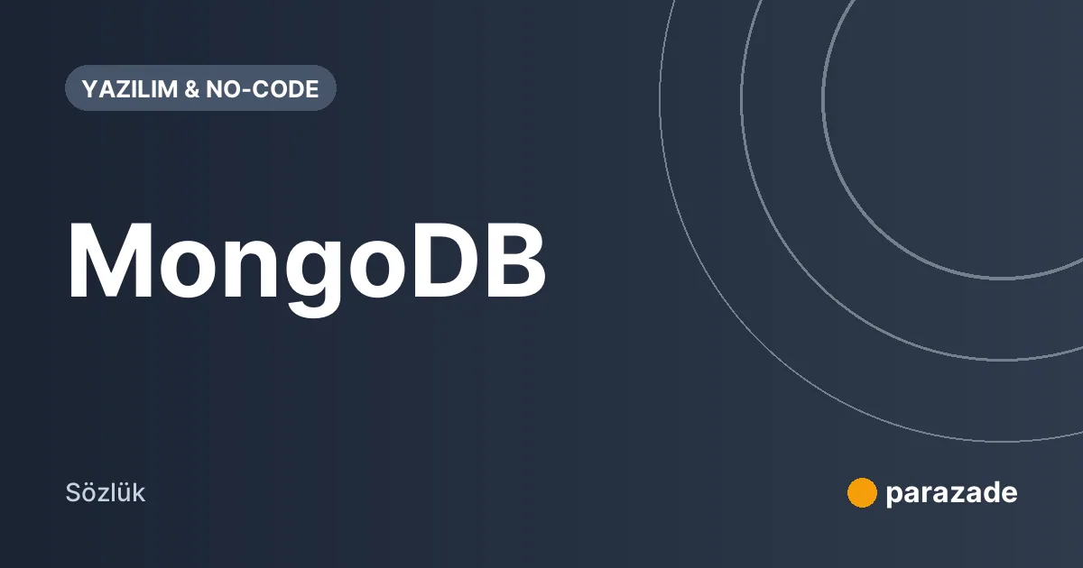 MongoDB nedir?