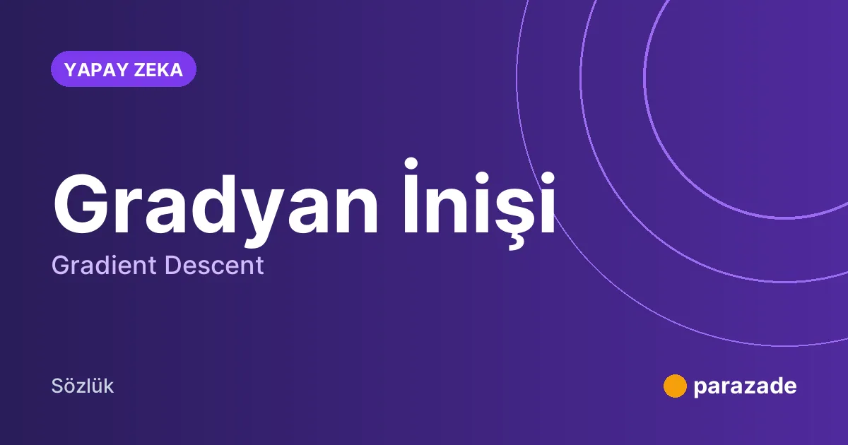 Gradyan İnişi nedir?