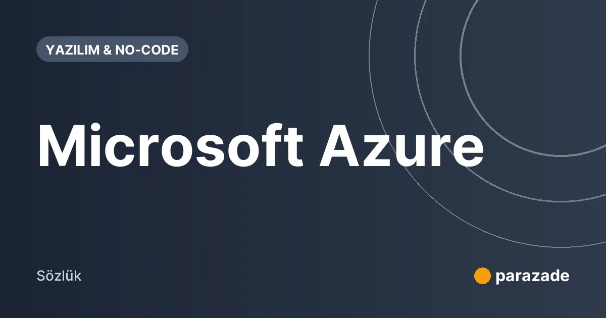 Microsoft Azure nedir?