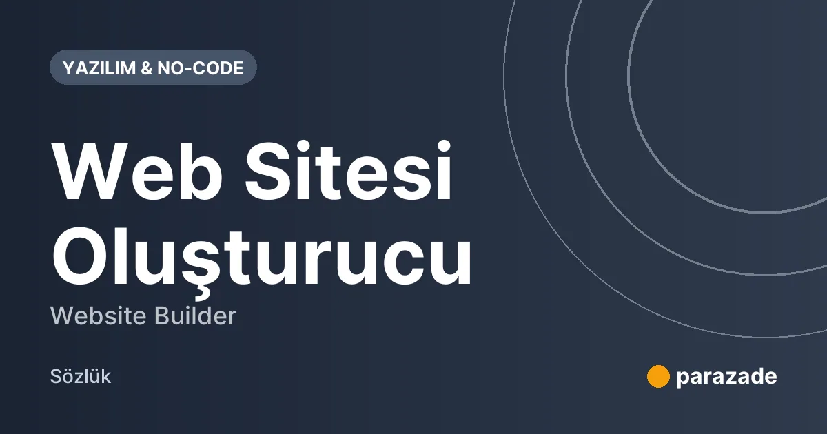 Web Sitesi Oluşturucu nedir?