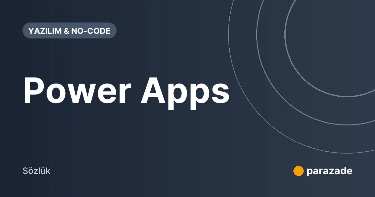 Power Apps nedir?