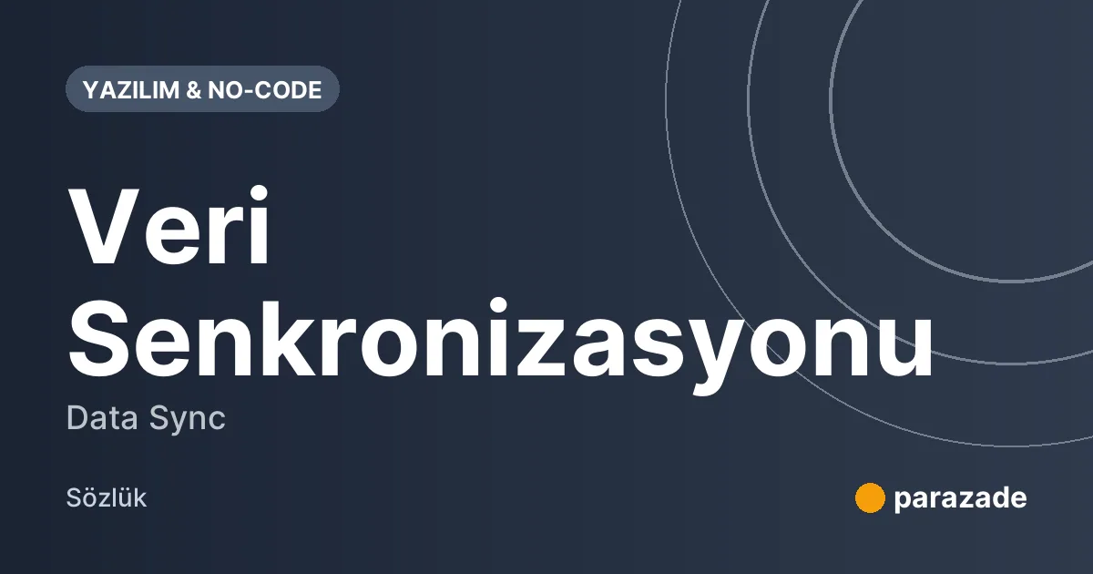 Veri Senkronizasyonu nedir?