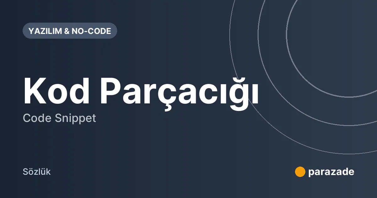 Kod Parçacığı nedir?