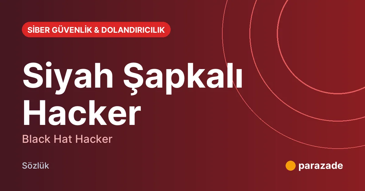 Siyah Şapkalı Hacker nedir?