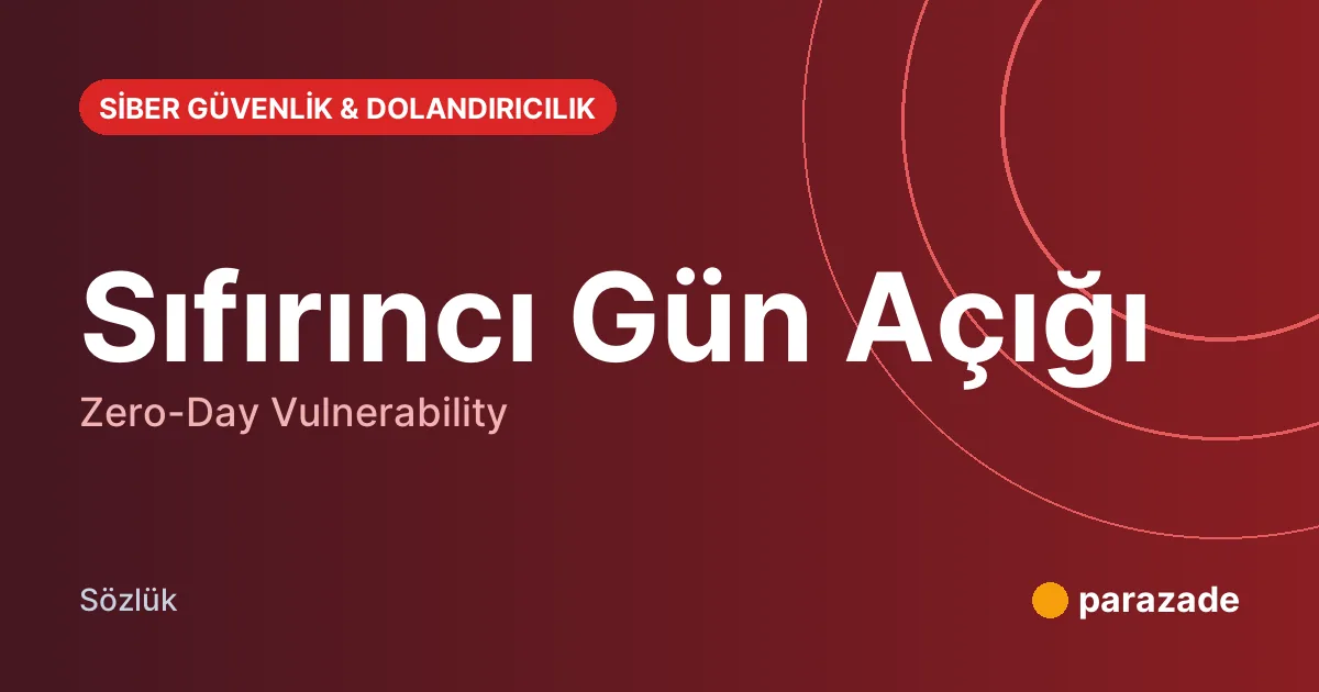 Sıfırıncı Gün Açığı nedir?