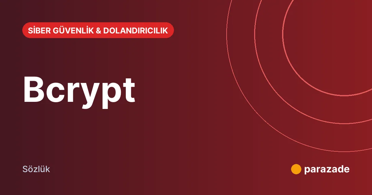 Bcrypt nedir?