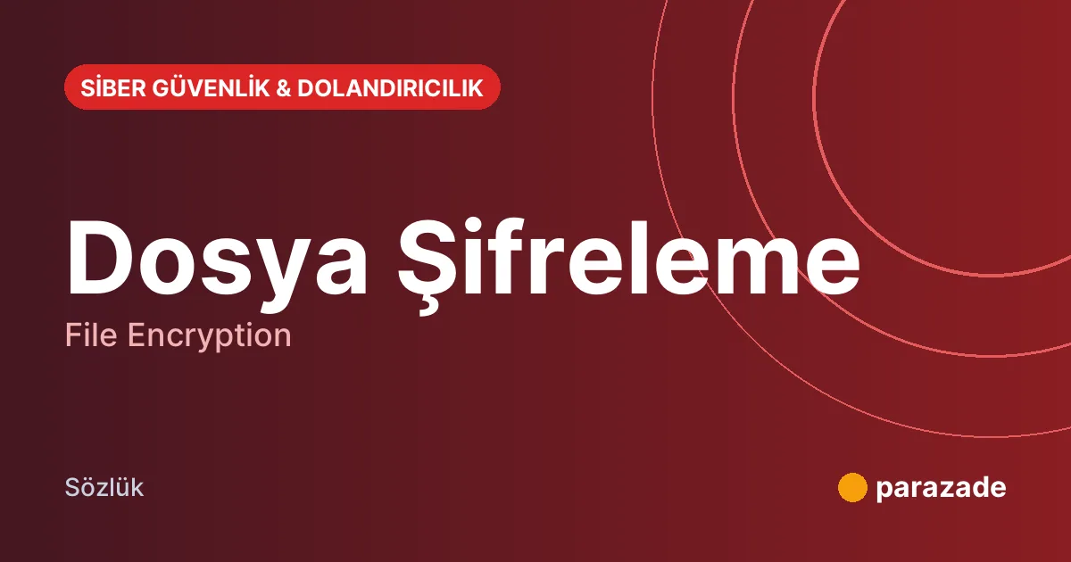 Dosya Şifreleme nedir?