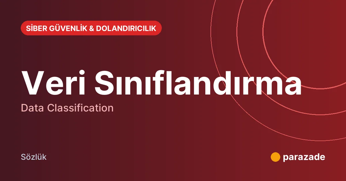 Veri Sınıflandırma nedir?