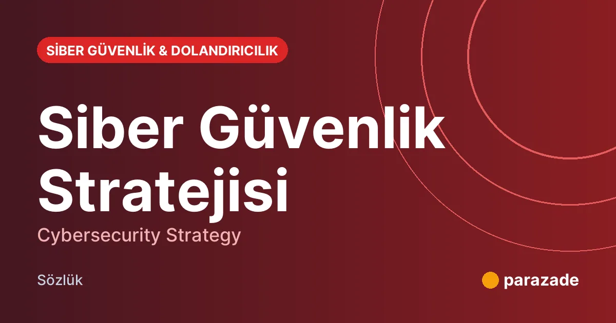Siber Güvenlik Stratejisi nedir?