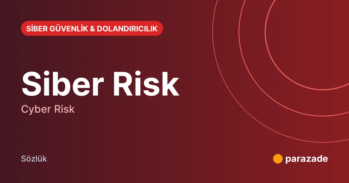 Siber Risk nedir?