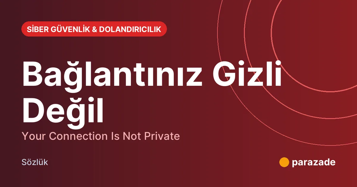 Bağlantınız Gizli Değil nedir?