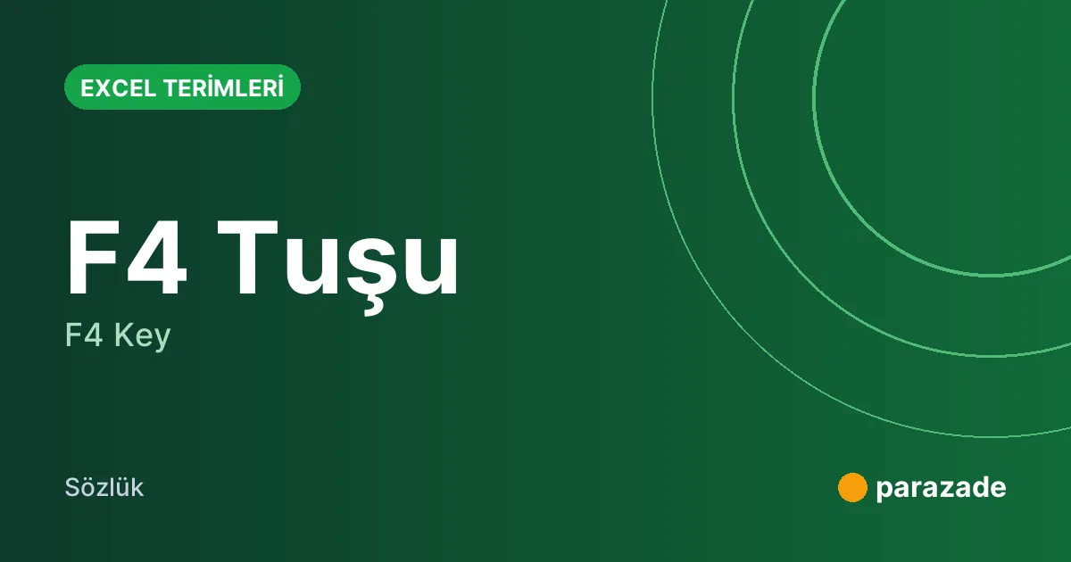 F4 Tuşu nedir?