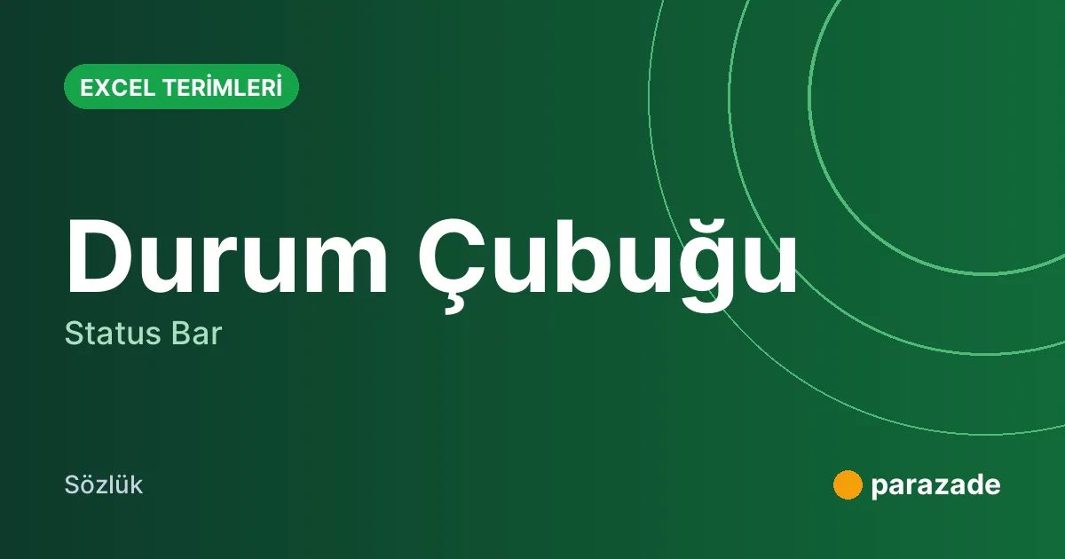 Durum Çubuğu nedir?