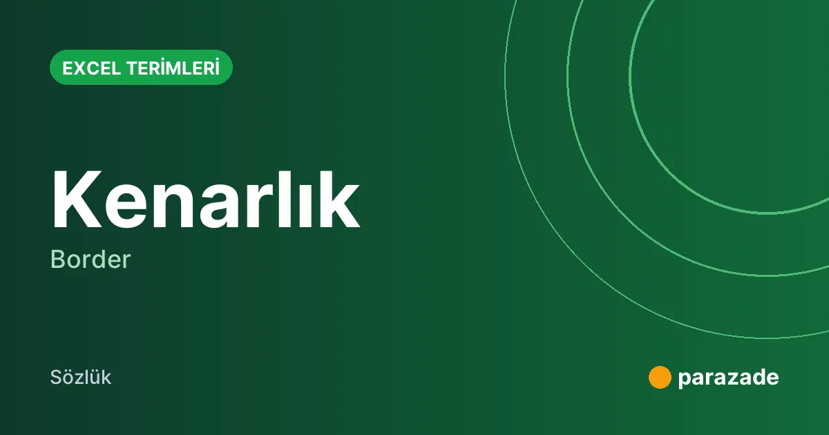 Kenarlık nedir?