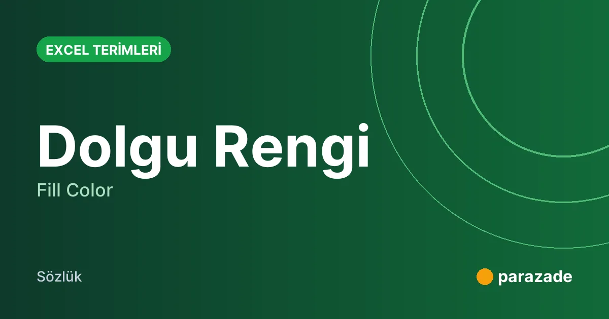 Dolgu Rengi nedir?