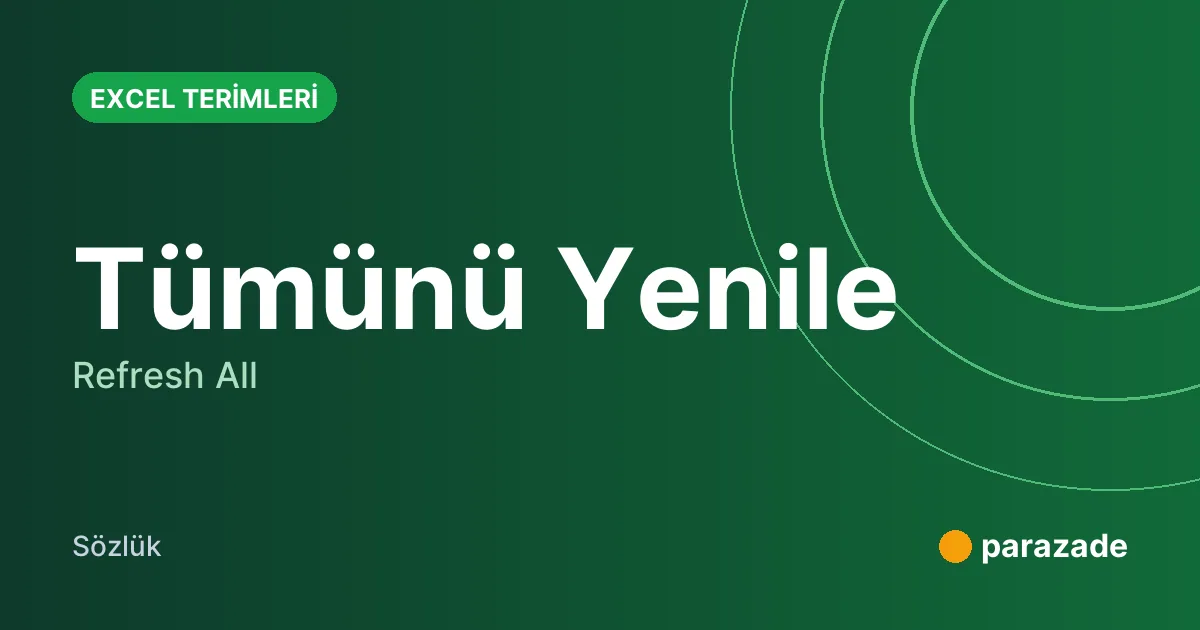Tümünü Yenile nedir?