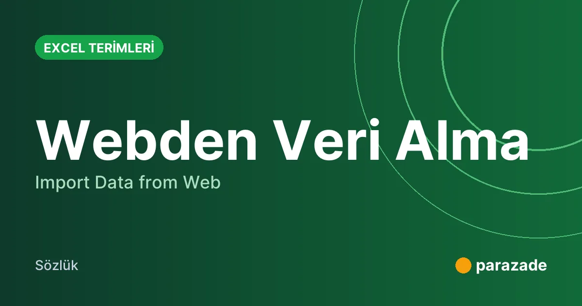 Webden Veri Alma nedir?