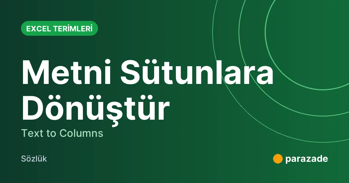 Metni Sütunlara Dönüştür nedir?