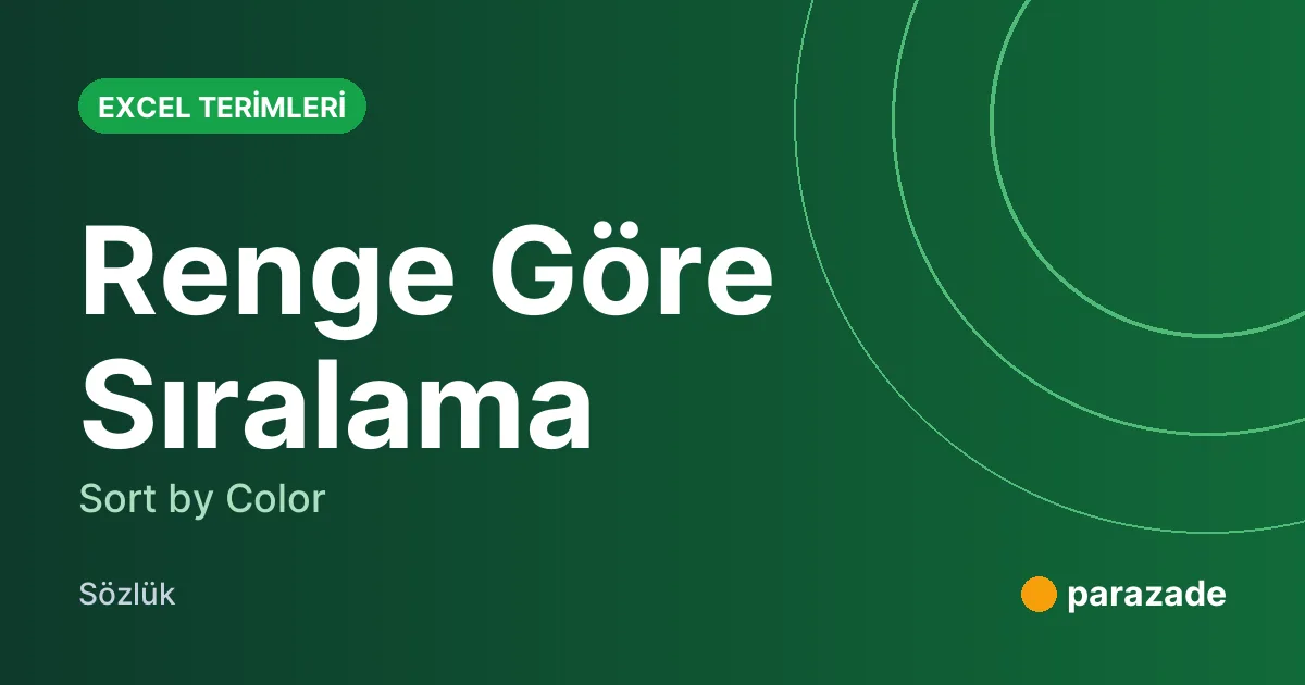 Renge Göre Sıralama nedir?