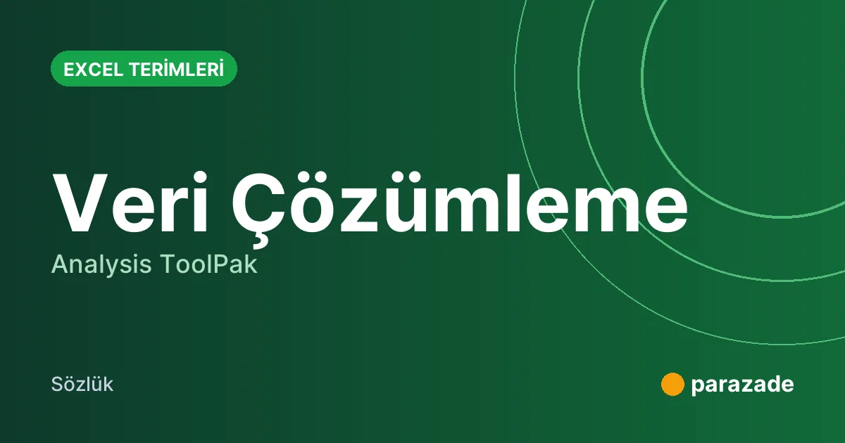 Veri Çözümleme nedir?
