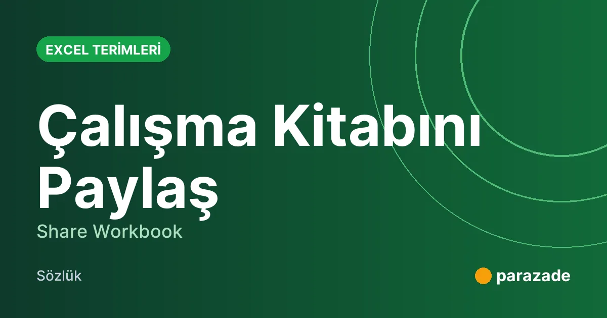 Çalışma Kitabını Paylaş nedir?