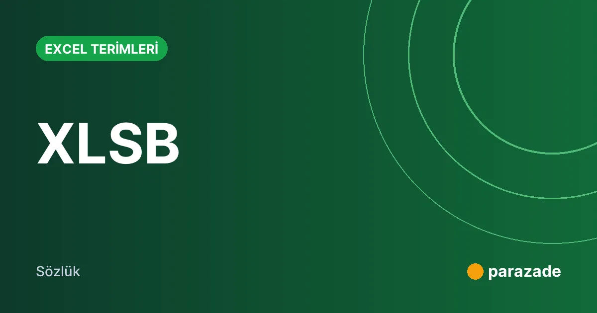 XLSB nedir?