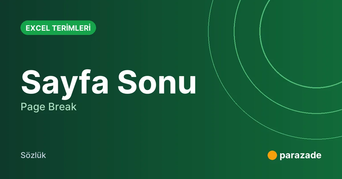 Sayfa Sonu nedir?