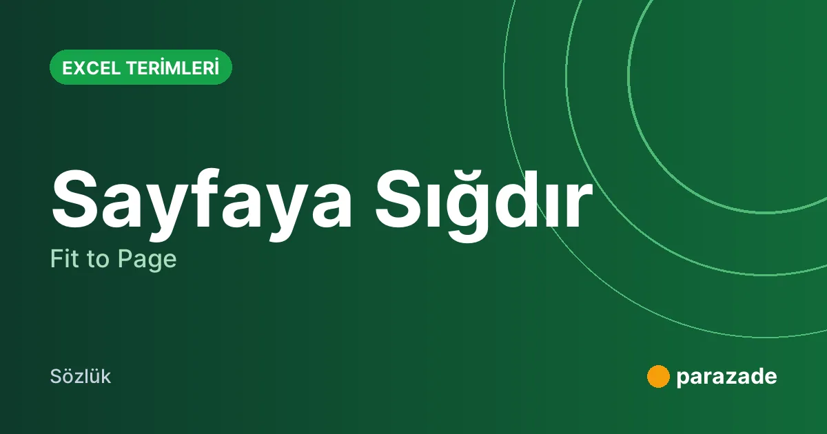 Sayfaya Sığdır nedir?
