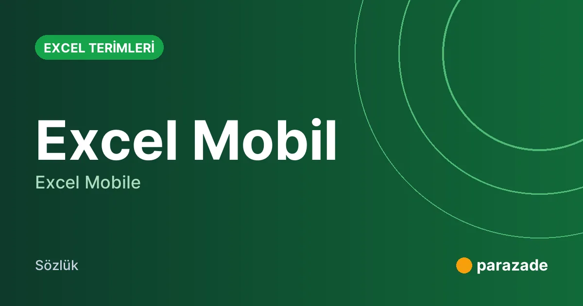 Excel Mobil nedir?