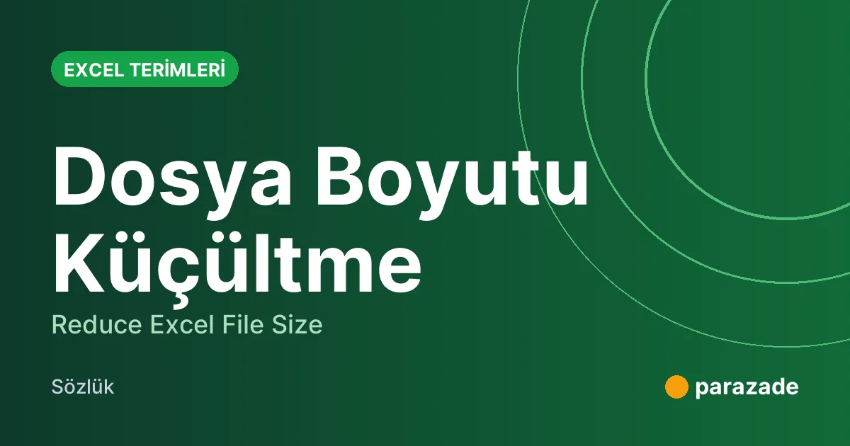 Dosya Boyutu Küçültme nedir?