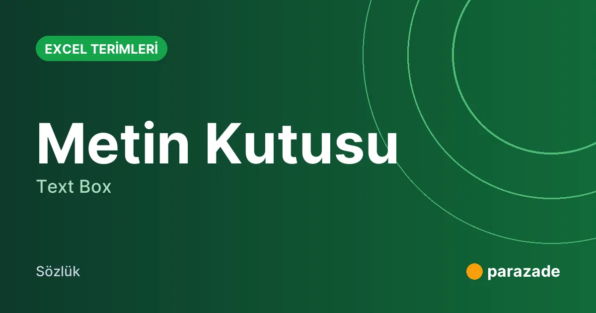 Metin Kutusu nedir?