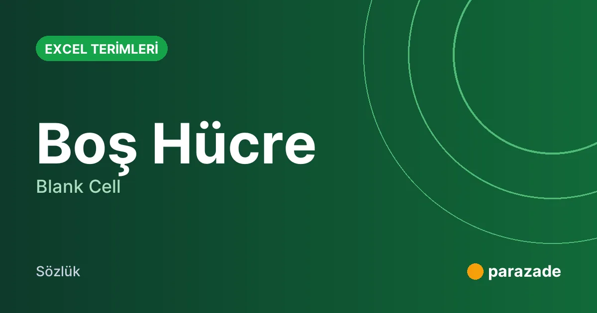 Boş Hücre nedir?