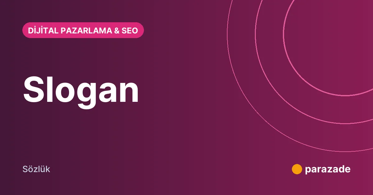Slogan nedir?