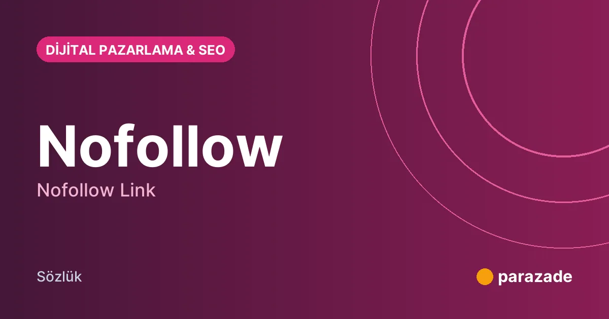 Nofollow nedir?