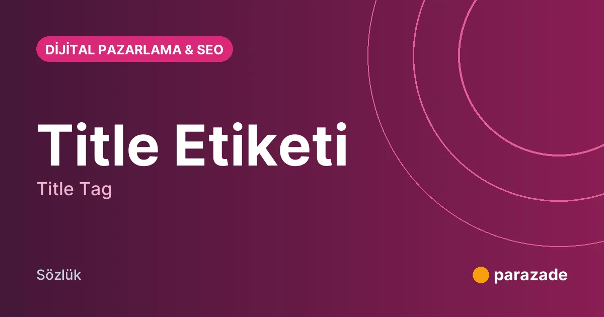 Title Etiketi nedir?