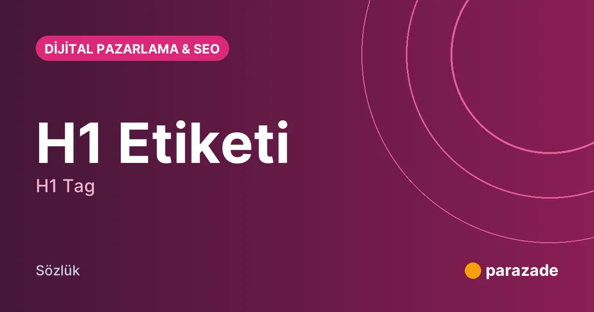 H1 Etiketi nedir?