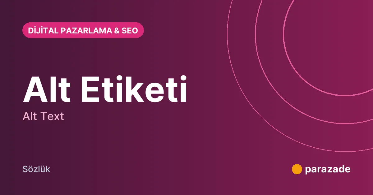 Alt Etiketi nedir?