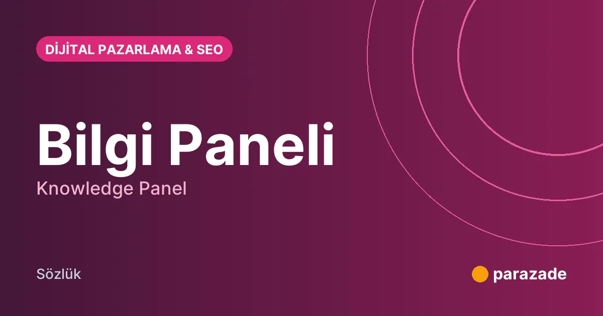 Bilgi Paneli nedir?