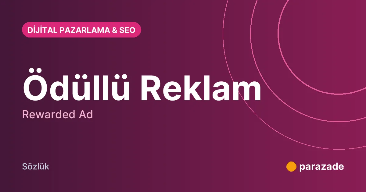 Ödüllü Reklam nedir?