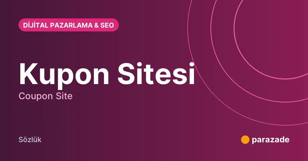 Kupon Sitesi nedir?