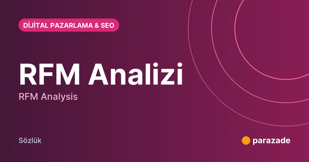 RFM Analizi nedir?