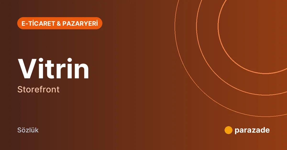 Vitrin nedir?