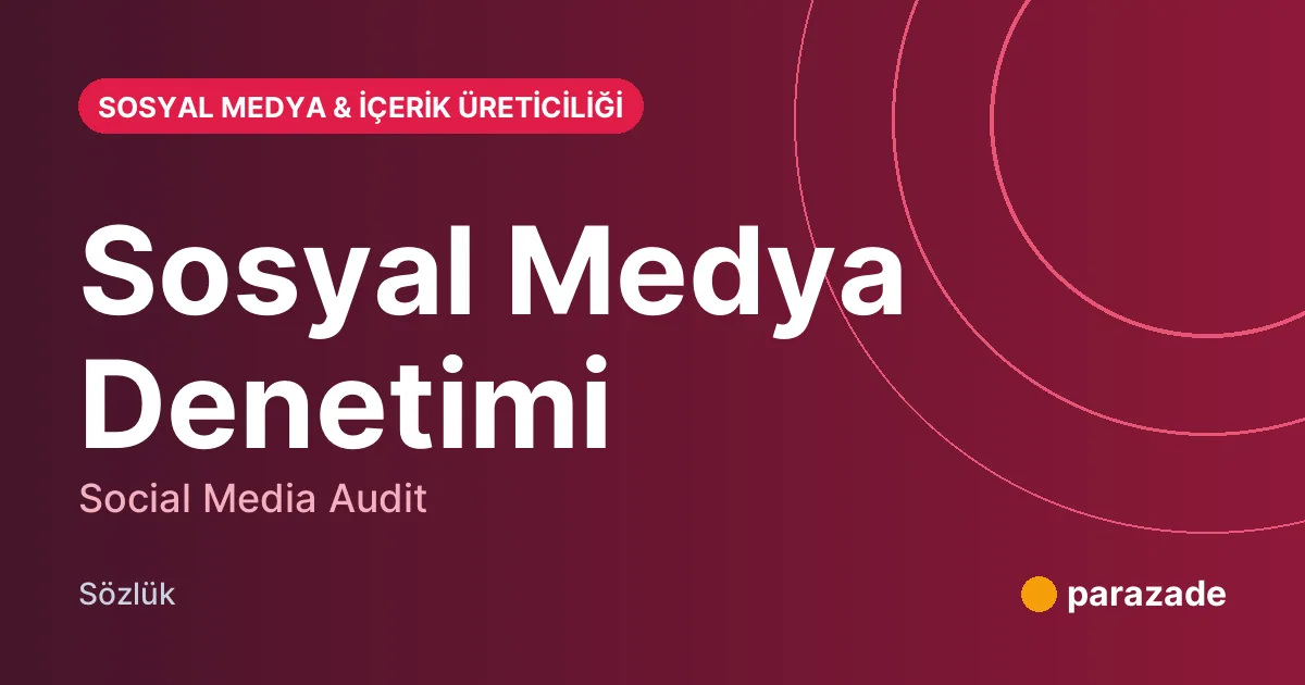 Sosyal Medya Denetimi nedir?