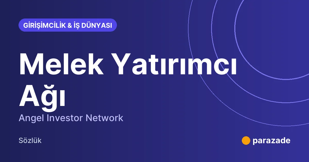 Melek Yatırımcı Ağı nedir?